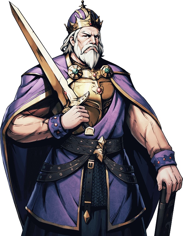 Image of Hero Charlemagne in King's Throne