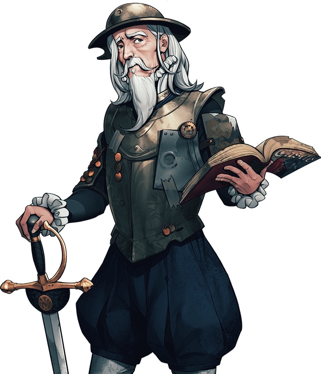 Image of Hero Don Quijote in King's Throne