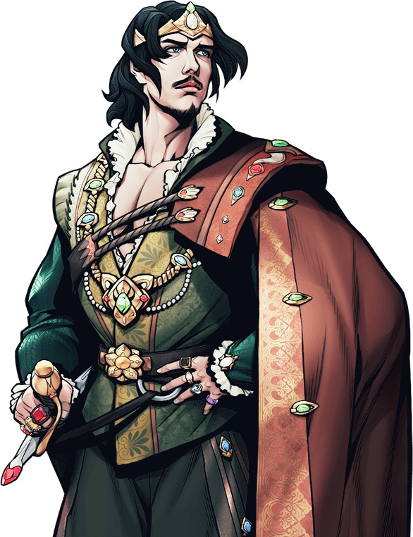 Image of Hero Hamlet in King's Throne