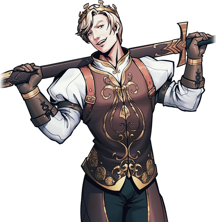 Image of Hero Hans in King's Throne