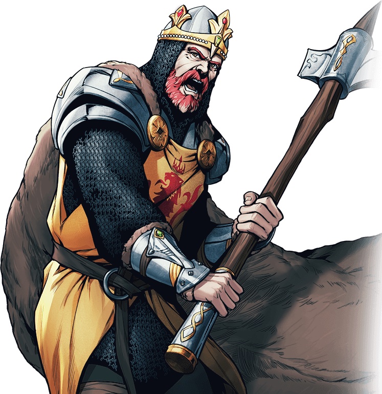 Image of Hero Robert the Bruce in King's Throne
