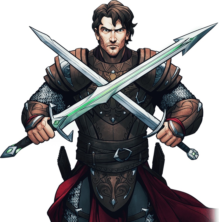 Image of Hero Sir Balin in King's Throne
