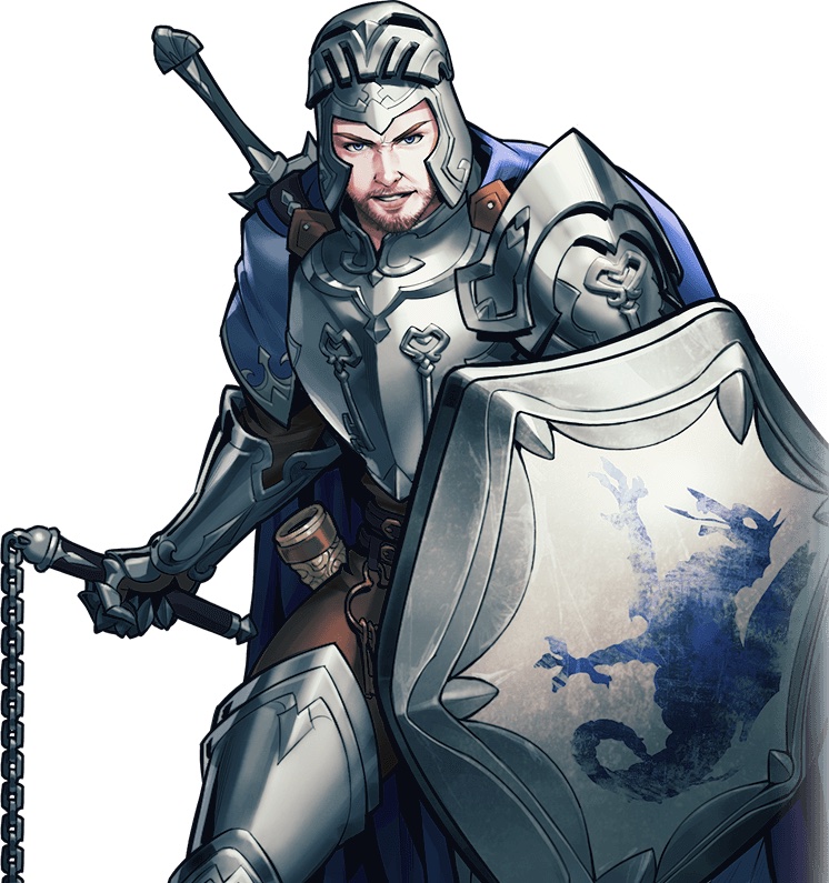 Image of Hero Sir Kay in King's Throne