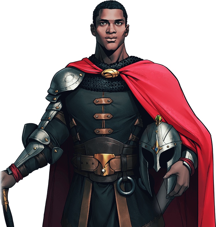 Image of Hero Sir Morien in King's Throne