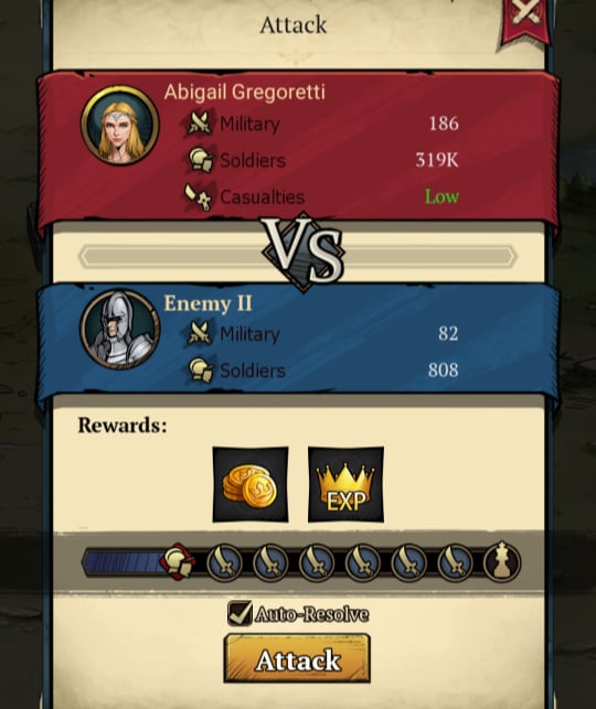 image of chapters in King's Throne castle fight