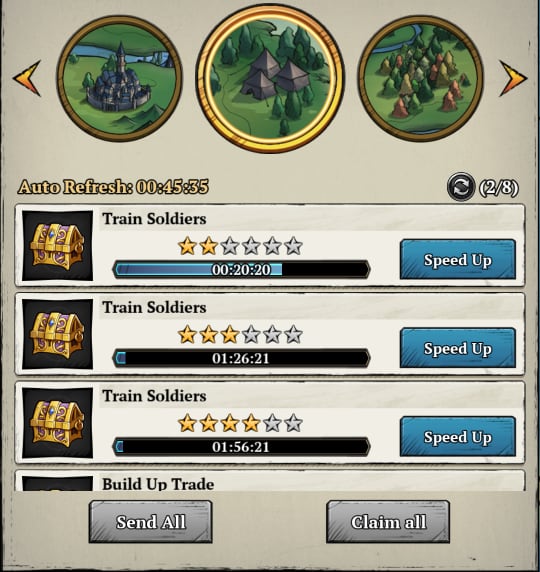image of Campaign exploration quests in King's Throne