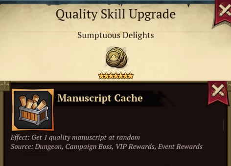 Image of Detailed list of all manuscripts and how they can best used to increase quality