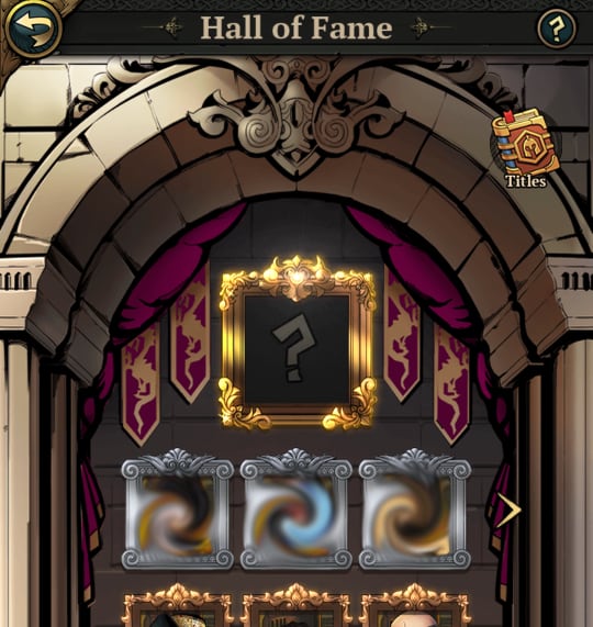 Image of Guide for all obtainable titles in King's Throne in the Hall of Fame