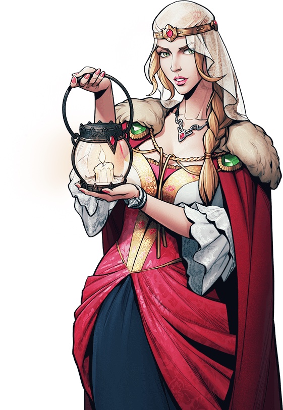 Image of Maiden Bella in King's Throne