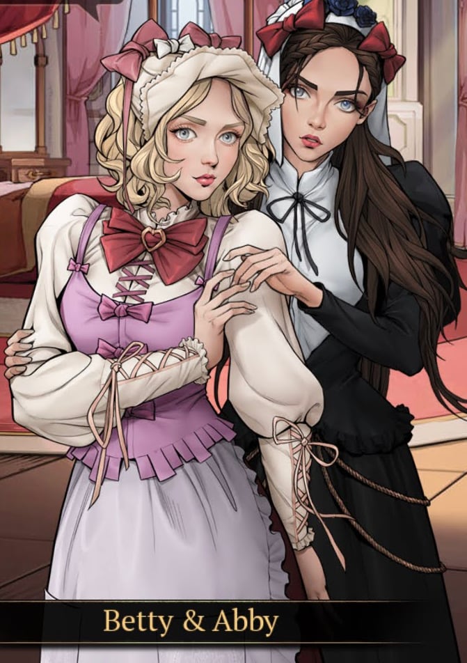 Image of Maiden Betty & Abby in King's Throne