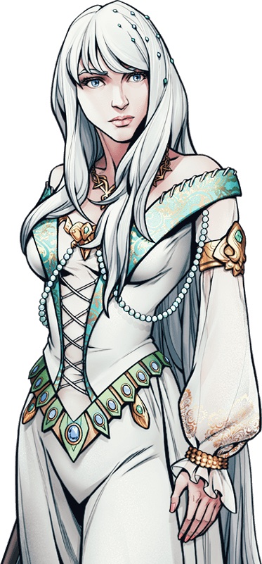 Image of Maiden Blanche in King's Throne