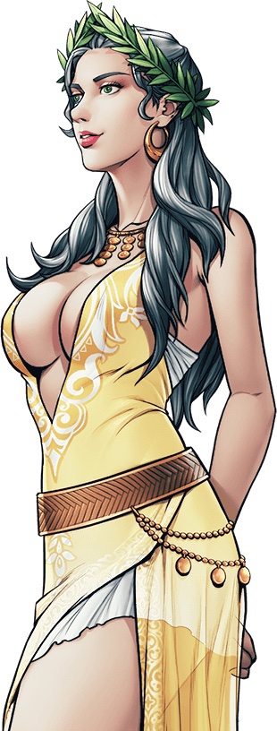 Image of Maiden Briseis in King's Throne