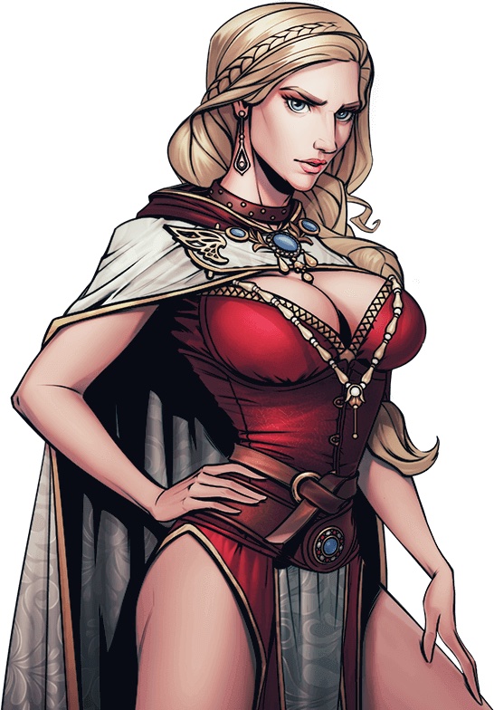 Image of Maiden Brunhilde in King's Throne