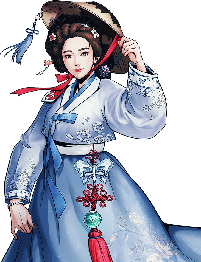 Image of Maiden Chunhyang in King's Throne