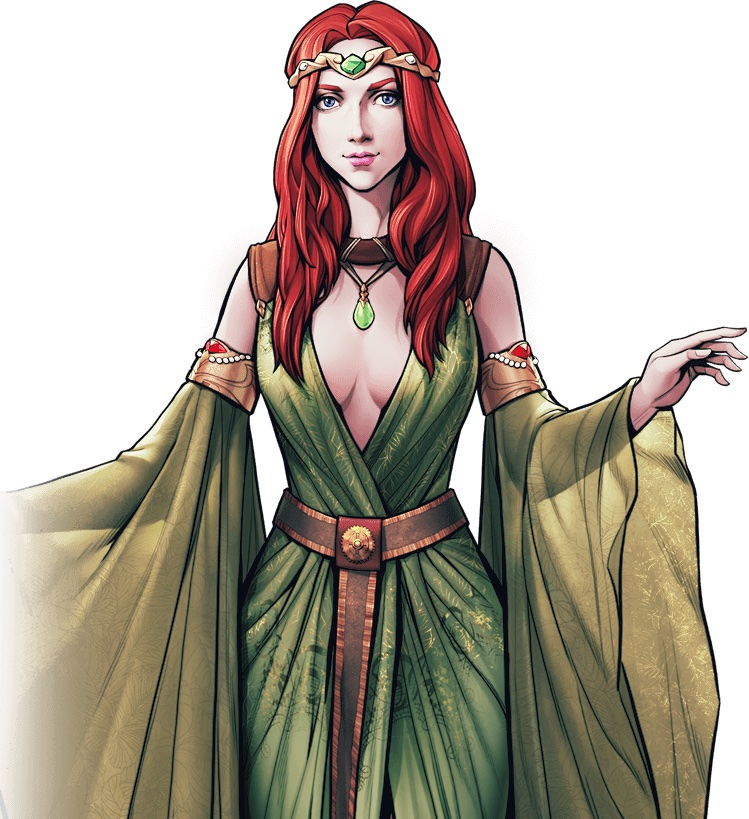 Image of Maiden Cordelia in King's Throne
