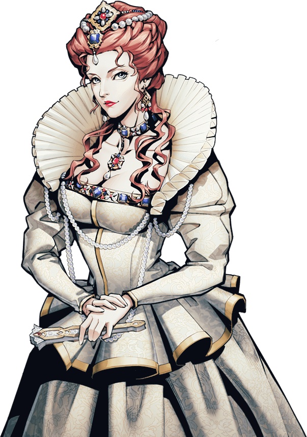 Image of Maiden Elizabeth in King's Throne