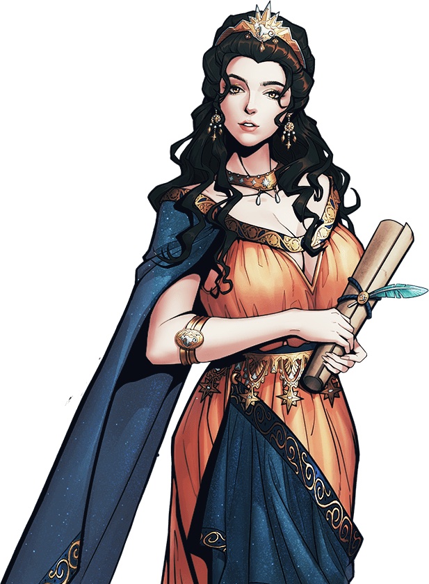 Image of Maiden Hypatia in King's Throne