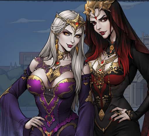 Image of Maiden Jeh & Jahi in King's Throne