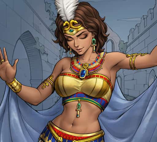 Image of Maiden Ma'at in King's Throne