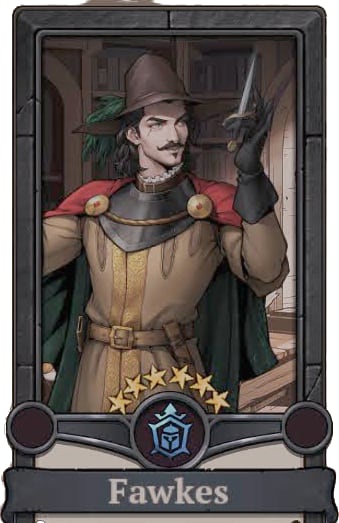 Image of Hero Fawkes in King's Throne
