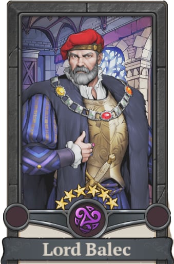Image of Hero Lord Balec in King's Throne